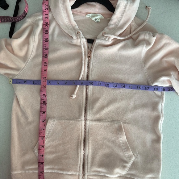 Juicy Couture Inspired Velour Zip-Through Hoodie - Picture 6 of 6